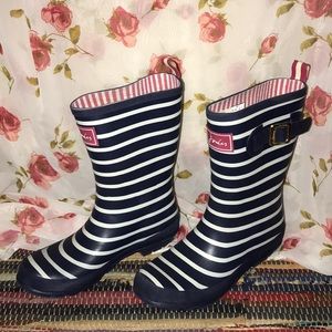 Joules Fantastic Nearly New Rain Boots US 7 Blue